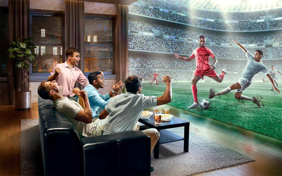 La televisión perfecta para ver partidos de futbol