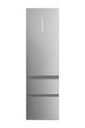 Frigor&iacute;fico Combi Haier HTW7620ANMG - 3 Puertas, 414 L, 200x60x67 cm, No Frost, Clase A, Inox