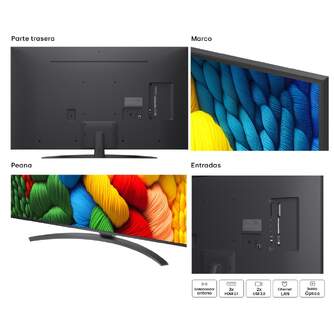 TV LG 50%%%quot; 50NANO81A6A UHD NANOCELL ALFA7 WEBOS25