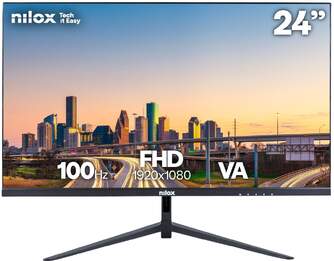 MONITOR NILOX 24%%%quot; NXM24FHD111 VA 100HZ HDMI/DP