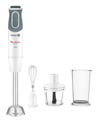 Batidora Moulinex DD642110 - 800 W, C/A,10 Velocidades, Inox, Blanco