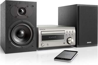 CADENA DENON D-M41DAB BLUETOOTH 30W SILVER/NEGRO