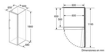 CONG.VER BALAY 3GFF563WE 186x60 242L BCO