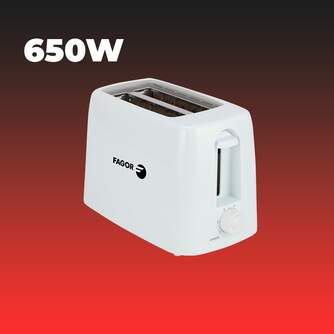 TOST. FAGOR  FLEXITOAST 650W 2R CORTO BLANCO