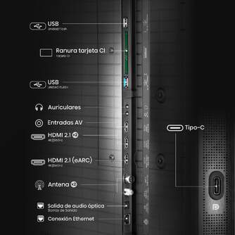 TV HISENSE 65%%%quot; 65U8Q UHD MINILED SMART TV 165HZ