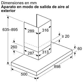 CAMP. BALAY 3BC895MM 90CM 594M3H NEGRO MATE
