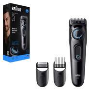 Barbero Braun BT3520 S2 Essential - Autonom&iacute;a 50 min, 2 Peines de Precisi&oacute;n, Negro, Azul