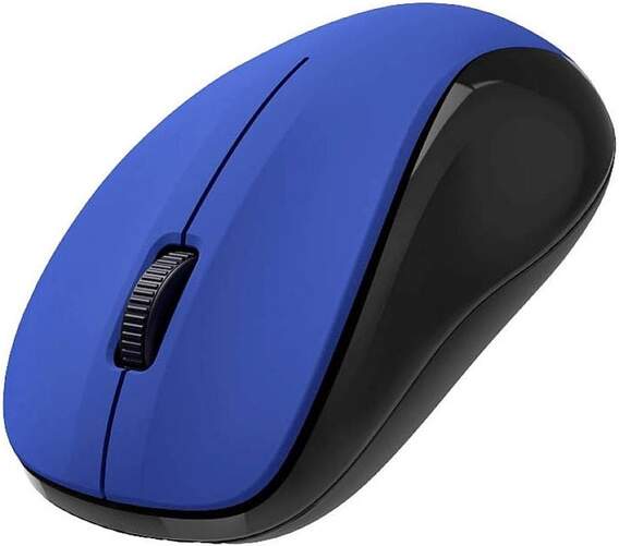 Ratón Hama 00173021 MW-300 V2 Azul - 1200 dpi, clic silencioso, nanorreceptor, RF inalámbrico