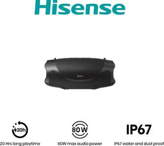ALTAVOZ HISENSE FLEXBOOM 80W BT 20H IP67