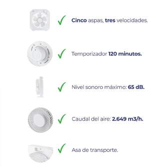 VENTILADOR BOX JATA JVVS3116 45W 3V 34X36CM BLANCO