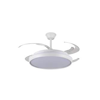 VENTILADOR TECHO CRISTAL CHARLY L RETRAC 80W MD