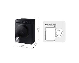 LVD.SEC. SAMSUNG WD90DG5G34BBEC 9K/6K 1400R NEGR