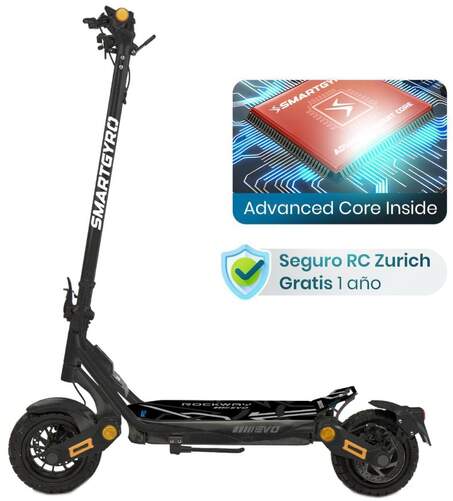 Patinete eléctrico SmartGyro Rockway PRO EVO - 800W (1800W max) 48V, 13 Ah, 50 km aut., ruedas 10"