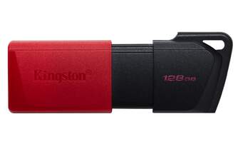 MEMORIA USB KINGSTON 128GB NEGRO/ROJO RETRACTIL