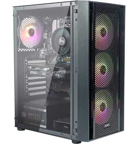 Torre Ordenador CoolPC Puma - Ryzen 5 5000, 16 GB RAM, 500 GB NVMe, GeForce RTX 4060 8GB
