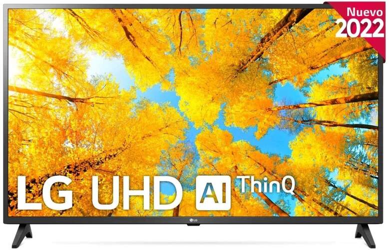 TV 55" 55UQ75006LF - 4K, Smart TV webOS22, A5 Gen5 ThinQ, HDR10 Pro, HGiG, Gaming, Dolby Digital 20W