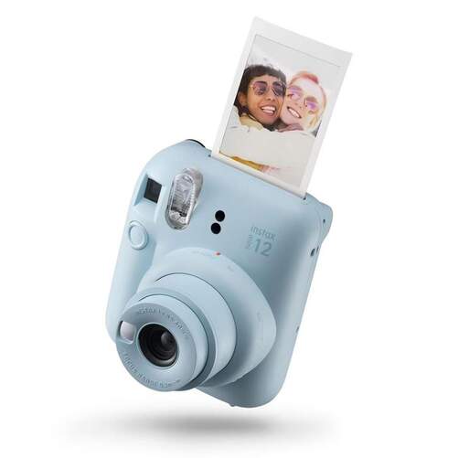 Cámara Fotos Instantánea Instax Mini 12 Azul - Flash, Exposición Automática