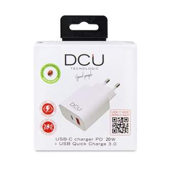 CARGADOR DCU 1XUSB C 1XUSB A DE 18W