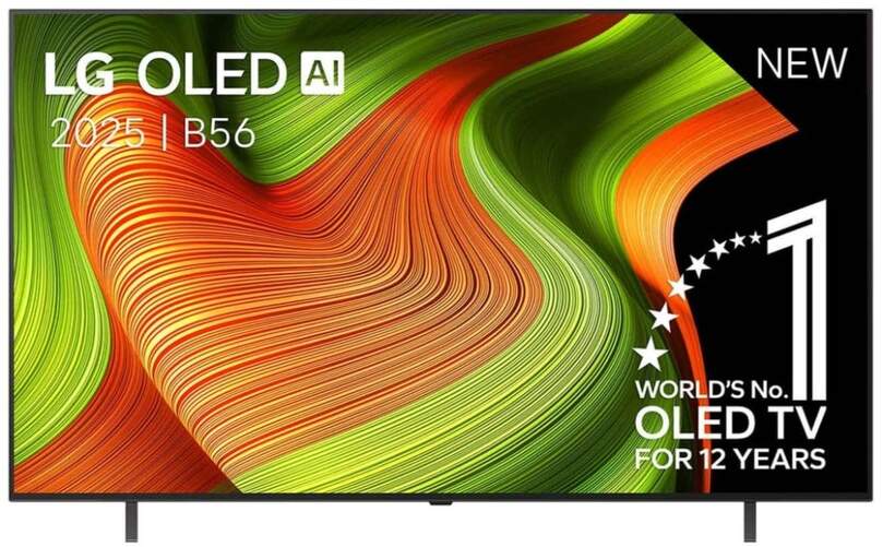TV LG 65" 65B56LA - 4K Ultra HD, QLED, Alfa8, WebOS 25, 120 Hz, 20 W RMS, HDR10