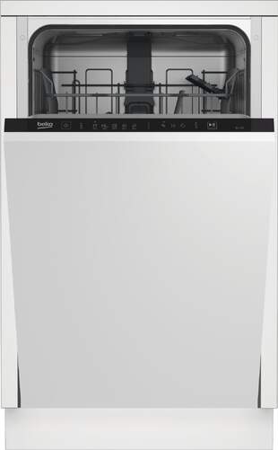 Lavavajillas Integrable Beko DIS35023 - 45 cm, Clase E, 10 Servicios, 11.9L, 5 Programas, LedSpot