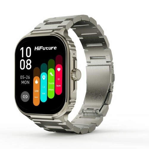 Smartwatch HiFuture Ultra3 Pro Silver - Pantalla AMOLED 2,04", monitor salud, 7 d&iacute;as autonom&iacute;a