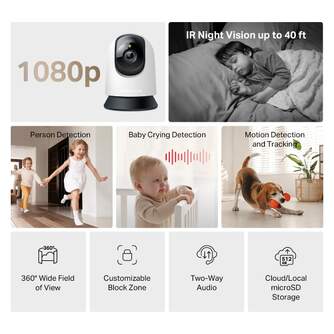 CAMARA INTELIGENTE MERCUSYS MC200 MOTOR INT 1080P