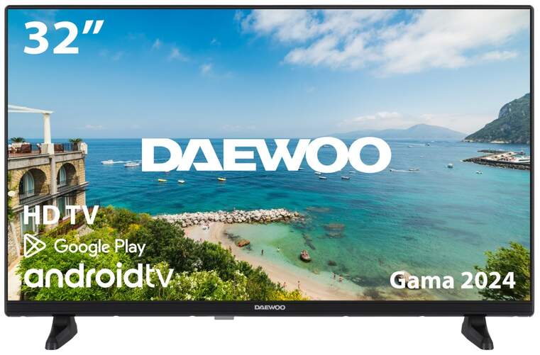 TV Daewoo 32" LED 32DM64HA - HD, Android TV, HDR