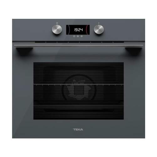 Horno Pirolítico Teka HLB 8400 P - A+, 70L, 8 Func., HydroClean, TouchControl, Raíl Telescópico,Gris