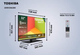 TV TOSHIBA 32%%%quot; 32WV3463DG HD SMART TV PEANA