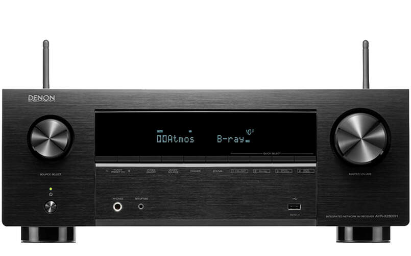 Receptor Denon AVR-X2800H Negro - 7.2 canales, 150 W potencia, calidad 8K con salida HDMI