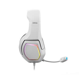 AURICULARES KROM KOPA 7,1 VIRTUAL BLANCO GAMING