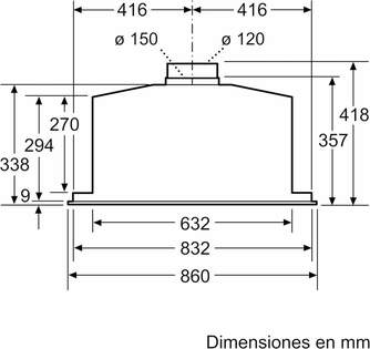 GRUP.FI. BOSCH DHL885C INOX 730m3/h