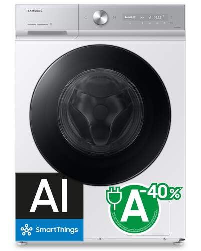 Lavadora Samsung WW11DB8B95GHU3 - 11 kg, 1400rpm, Clase A-40%, EcoBubble, Blanca