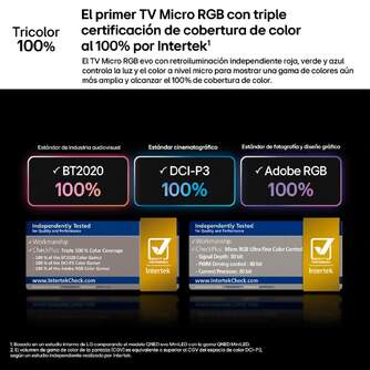 TV LG 100%%%quot; 100MRGB96B6 UHD MICRORGB A11 165HZ W26