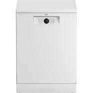 Lavavajillas Beko BDFN26441W - Clase C, 6 programas, 14 cubiertos capacidad, 46 dB, blanco