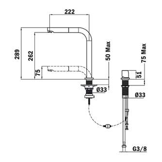 GRIFO TEKA AUK-983 509830200