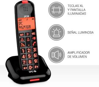 TELEFONO DECT SPC 7612N COMFORT KAIRO NEGRO