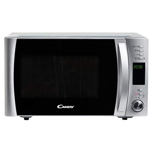 Microondas Candy CMXG25DCS - 25 Litros, 900W + Grill, 5 Potencias, Programas Automáticos, Inox