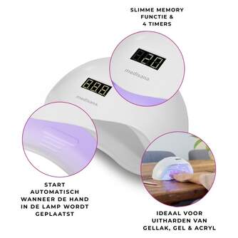 SECADOR DE U%%%#209;AS MEDISANA NDA880 LAMARA LED-UV