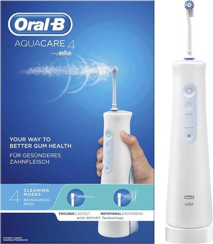 Irrigador Dental OralB AquaCare 4 - Oxyjet, 2 Intensidades