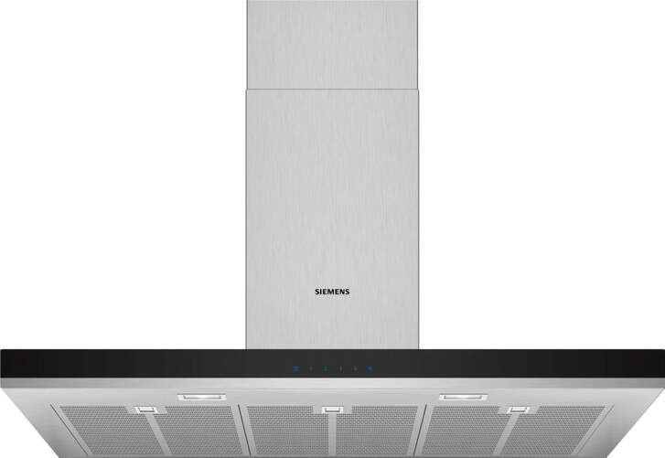 Campana extractora Siemens LC97BHM50 - 90cm, 739m3/h, 61 dB, 4 Potencias, LED, TouchControl