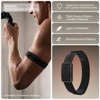 SMART BAND POLAR LOOP GEN2 BLK/CHE SIL S-M