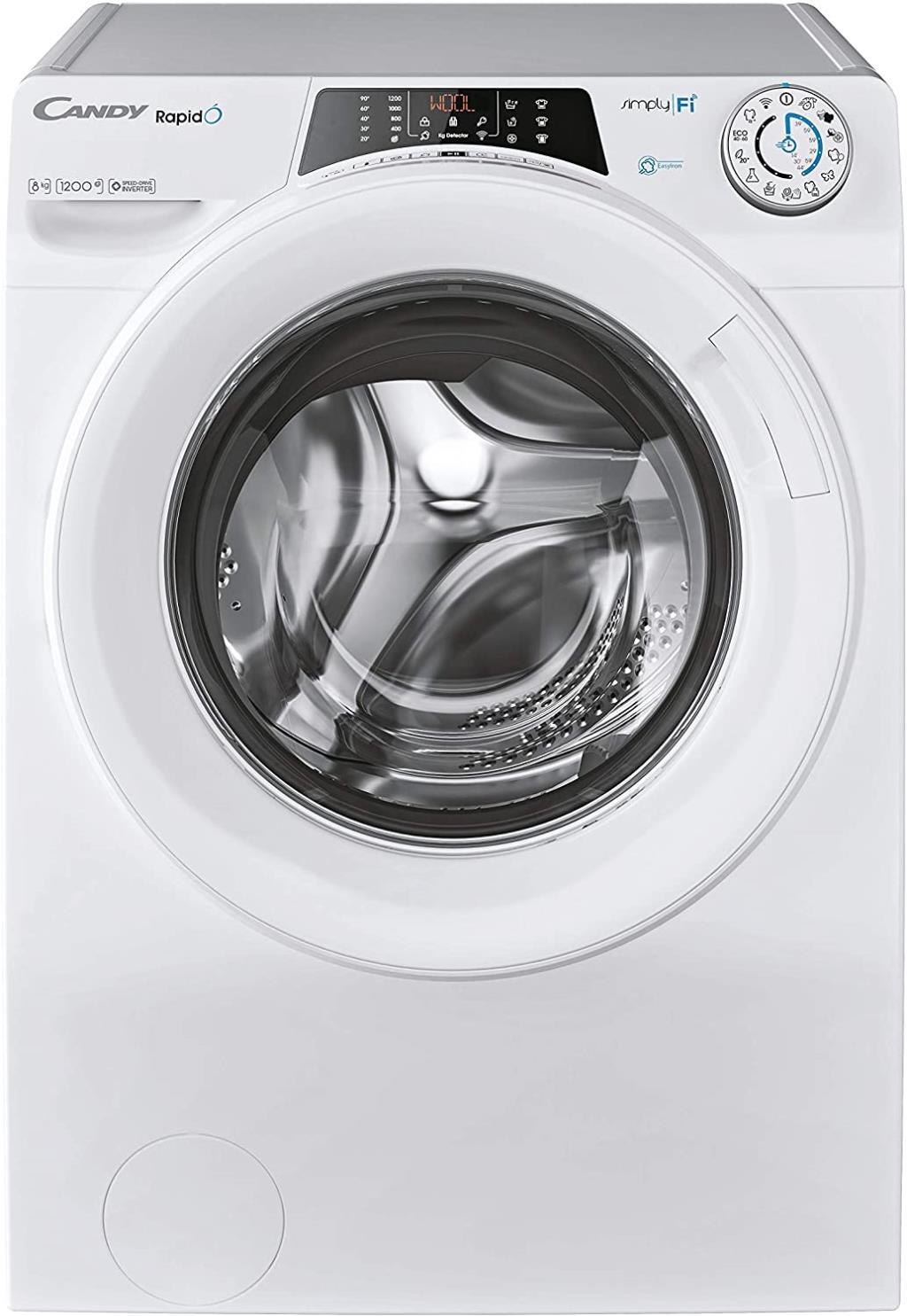 Lavadora Candy RapidÓ RO 1284DWME/1-S - Clase A, 8kg
