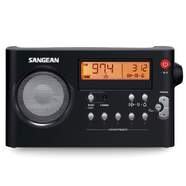 Radio portatil Sangean PR-D7 Negro - FM/AM, reloj, alarma, pilas recargables y adaptador
