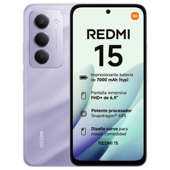 SMARTPHONE REDMI 15 NFC 6/128 6,9%%%quot; SANDY PURPLE