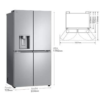 FRI. LG GMJ960MBJE 180x92 4P DISP INOX