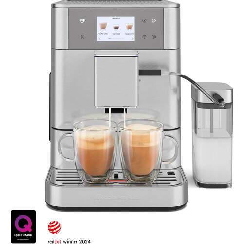 Cafetera Superautomática KitchenAid 5KES8557 - 15 bares, 1450 W, Calentamiento rápido, 2 tazas