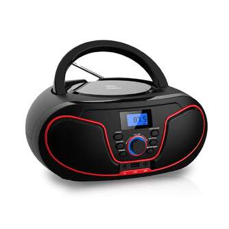 RAD/CD DAEWOO DW3013 USB BT NEGRO/ROJO