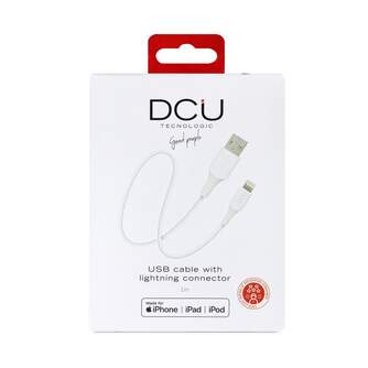 CABLE DCU LIGHTNING a USB A 1M BLANCO