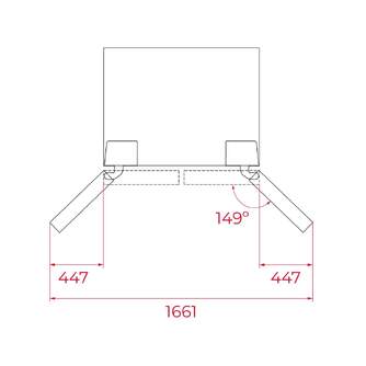 FRI. TEKA RLF85950 183x91x70 NF NEGRO DSP CON VINO